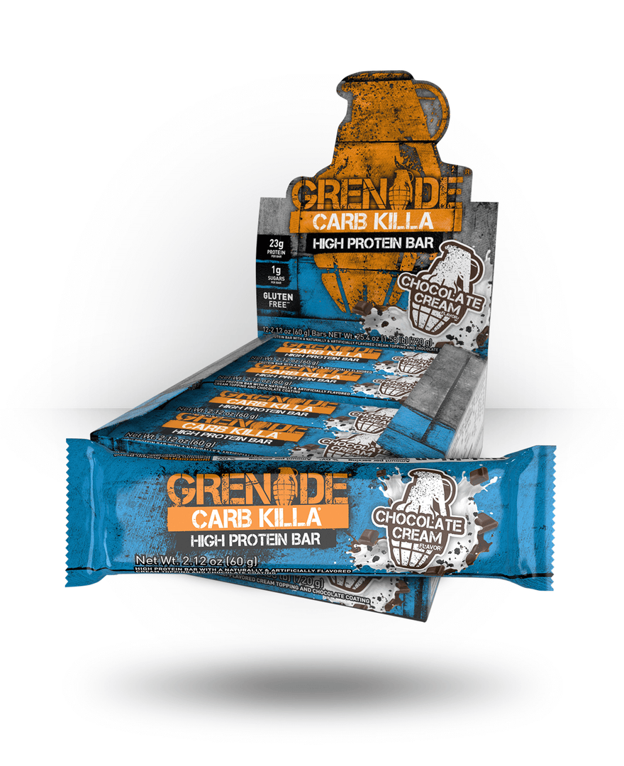 Grenade Supplements Carb Killa Bar - Chocolate Cream, 12 Bars 3 Grenade Supplements Carb Killa Bar - Chocolate Cream, 12 Bars