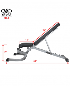 Valor Fitness Adjustable Utility Bench FID Equipment 11 Valor Fitness Adjustable Utility Bench FID Equipment