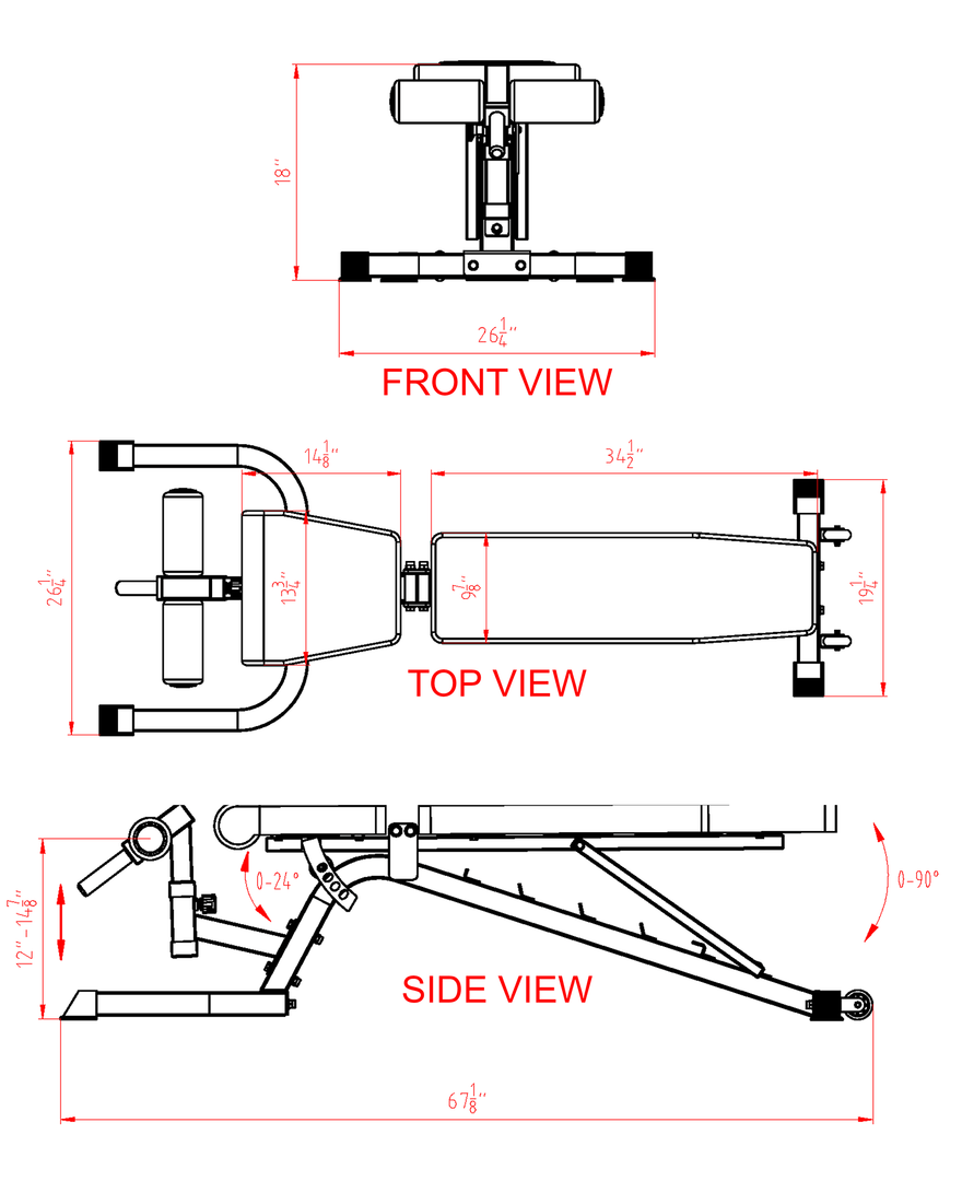 Valor Fitness Adjustable Utility Bench FID With Wheels Equipment 5 Valor Fitness Adjustable Utility Bench FID With Wheels Equipment