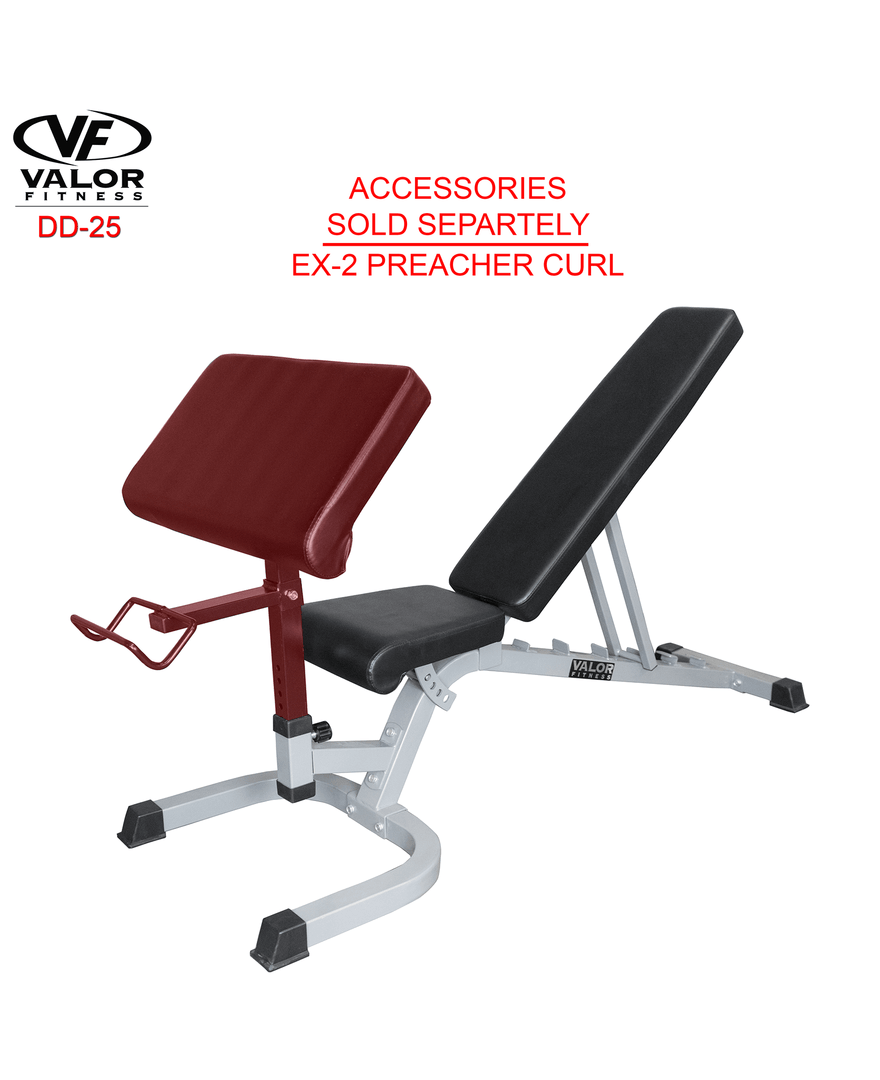 Valor Fitness Adjustable Utility Bench FID With Wheels Equipment 9 Valor Fitness Adjustable Utility Bench FID With Wheels Equipment