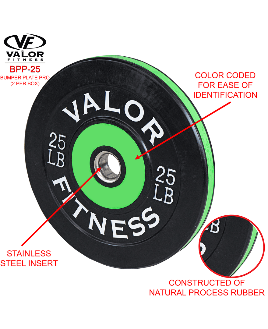 Valor Fitness Bumper Plate Pro Equipment 4 Valor Fitness Bumper Plate Pro Equipment