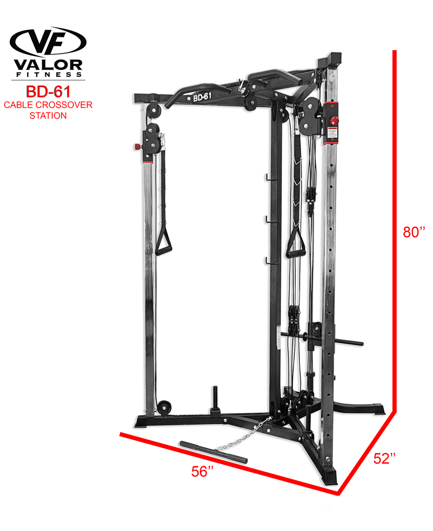 Valor Fitness Cable Crossover Station Equipment 4 Valor Fitness Cable Crossover Station Equipment