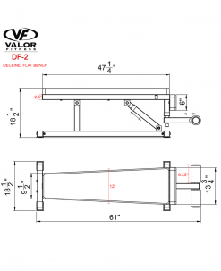 Valor Fitness Equipment Decline/Flat Bench
