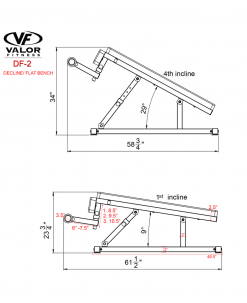 Valor Fitness Equipment Decline/Flat Bench