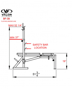 Valor Fitness FID Olympic Bench Equipment 12 Valor Fitness FID Olympic Bench Equipment