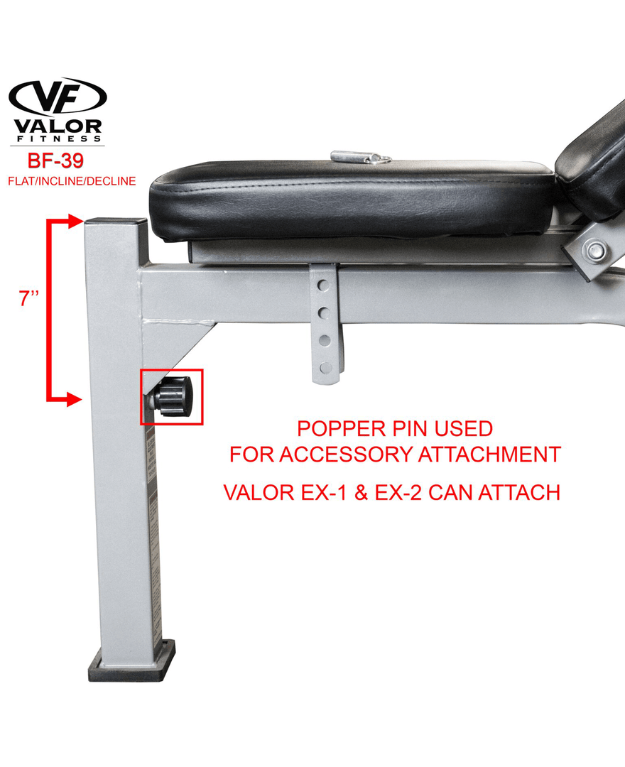 Valor Fitness FID Olympic Bench Equipment 8 Valor Fitness FID Olympic Bench Equipment