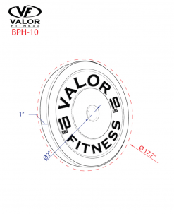 Valor Fitness Equipment HT Bumper Plate