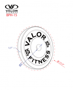 Valor Fitness HT Bumper Plate
