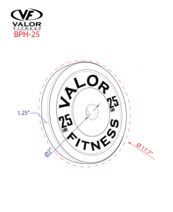 Valor Fitness Equipment HT Bumper Plate