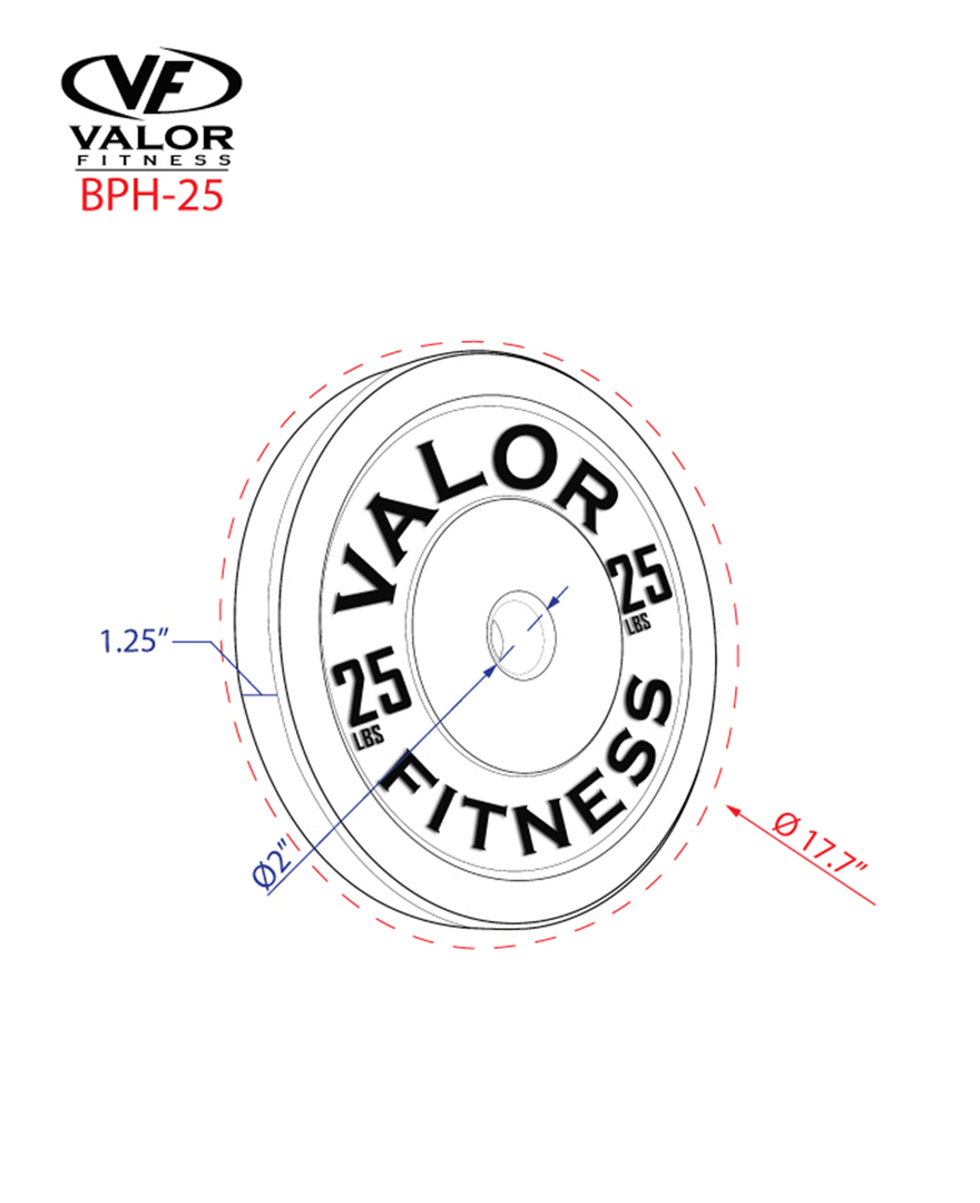 Valor Fitness Equipment HT Bumper Plate 4 Valor Fitness Equipment HT Bumper Plate