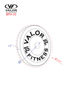 Valor Fitness HT Bumper Plate