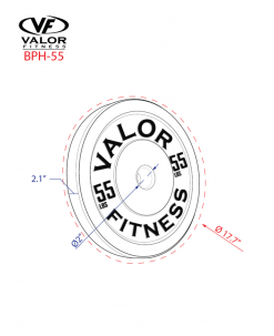 Valor Fitness Equipment HT Bumper Plate