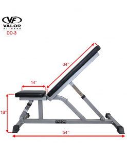 Valor Fitness Incline/Flat Utility Bench