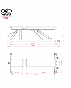 Valor Fitness Incline/Flat Utility Bench With Wheels Equipment