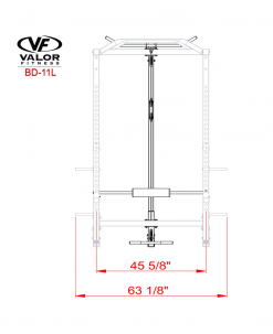 Valor Fitness Equipment Lat Pull For BD-11