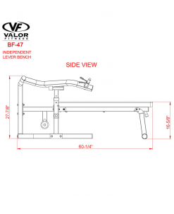 Valor Fitness Equipment Lever Bench With Decline/Sit Up Position