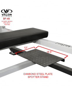 Valor Fitness Equipment Olympic Bench Pro With Spotter
