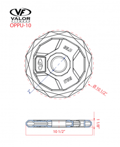 Valor Fitness PU Olympic Plate