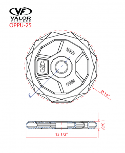 Valor Fitness PU Olympic Plate Equipment