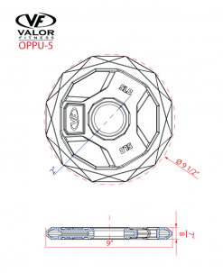 Valor Fitness PU Olympic Plate Equipment