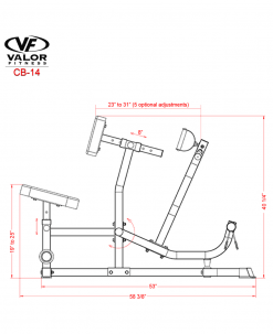 Valor Fitness Seated Row/Chest Pull