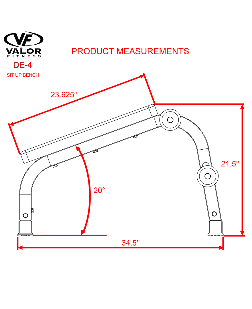 Valor Fitness Sit Up Bench 4 Valor Fitness Sit Up Bench