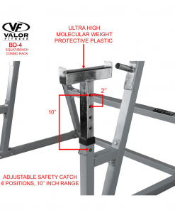 Valor Fitness Squat/Bench Combo Rack Equipment