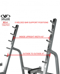 Valor Fitness Squat/Bench Combo Rack Equipment