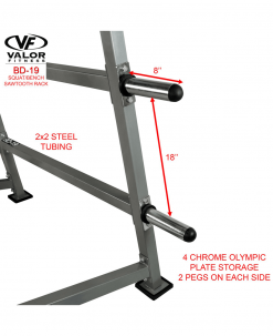 Valor Fitness Squat/Bench Sawtooth Rack Equipment