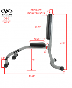 Valor Fitness Stationary Bench Equipment