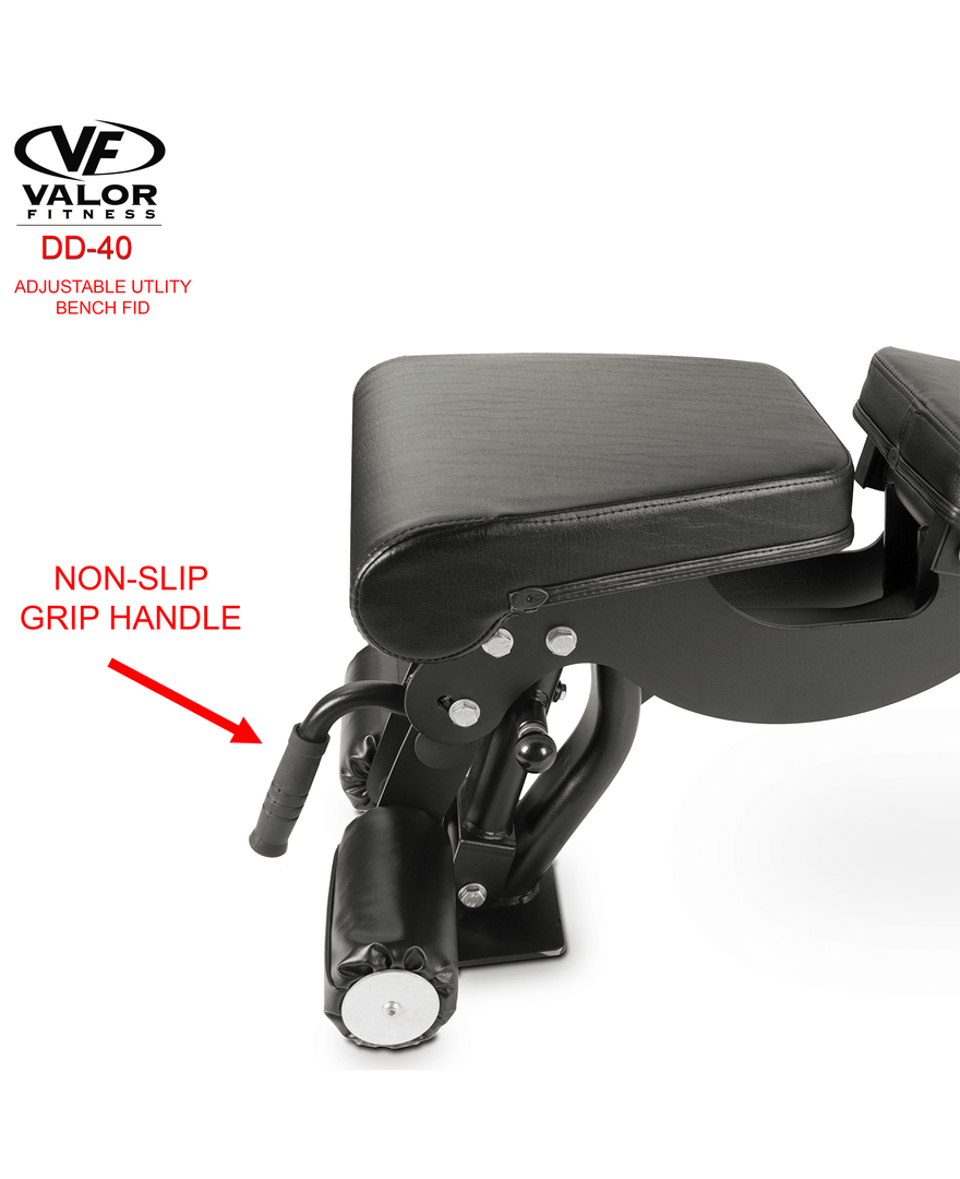 Valor Fitness Equipment ValorPRO Adjustable Utility Bench FID 10 Valor Fitness Equipment ValorPRO Adjustable Utility Bench FID