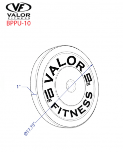 Valor Fitness ValorPRO Polyurethane Bumper Plate Equipment
