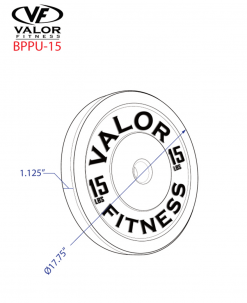 Valor Fitness ValorPRO Polyurethane Bumper Plate Equipment