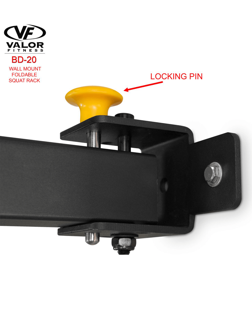 Valor Fitness Equipment Wall Mount Foldable Squat Rack 9 Valor Fitness Equipment Wall Mount Foldable Squat Rack