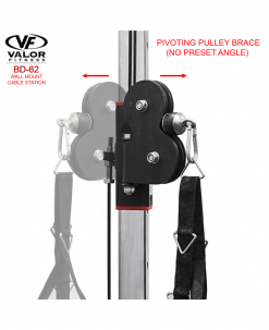 Valor Fitness Equipment Wall Mount Cable Station