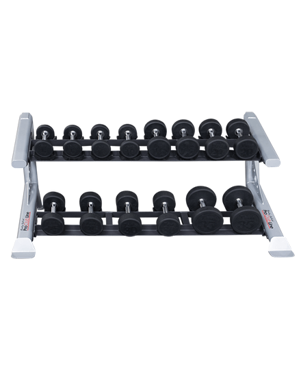 Body-Solid Equipment ProClubline 2 Tier Saddle Dumbbell Rack 4 Body-Solid Equipment ProClubline 2 Tier Saddle Dumbbell Rack