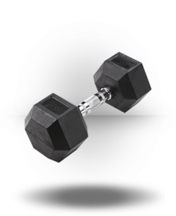 Body-Solid Rubber Coated Hex Dumbbell Equipment