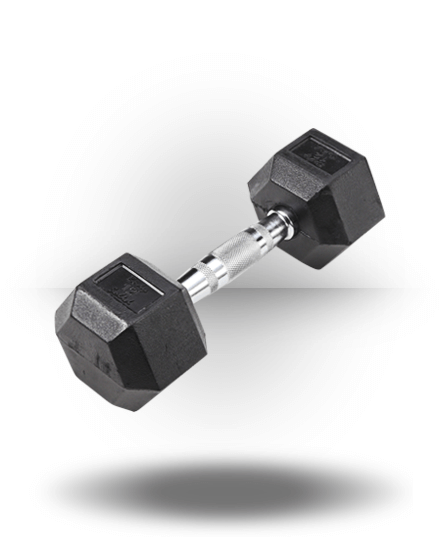 Body-Solid Equipment Rubber Coated Hex Dumbbell 3 Body-Solid Equipment Rubber Coated Hex Dumbbell