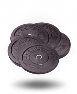 Body-Solid Premium Rubber Bumper Plates Set Equipment