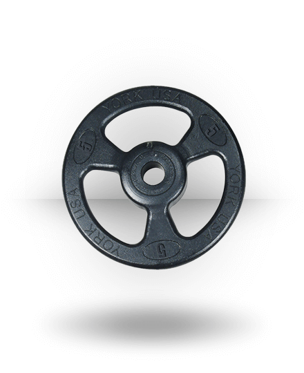 York Barbell Equipment Iso-Grip Steel Composite Olympic Plate 3 York Barbell Equipment Iso-Grip Steel Composite Olympic Plate