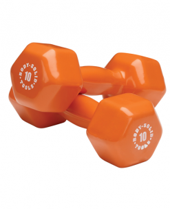 Body-Solid Vinyl Dumbbell Set Equipment