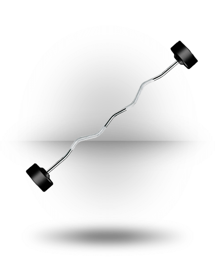 York Barbell Equipment Rubber Fixed Pro Curl Barbell 3 York Barbell Equipment Rubber Fixed Pro Curl Barbell