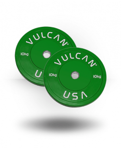 Vulcan Colored Kilo Bumper Plates - Pair Equipment