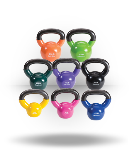 Body-Solid Vinyl Coated Kettlebell Set 3 Body-Solid Vinyl Coated Kettlebell Set