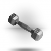 York Barbell Pro Hex Dumbbell With Cast Ergo Handle