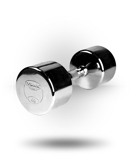 York Barbell Equipment Professional Chrome Dumbbell With Ergo Grip 3 York Barbell Equipment Professional Chrome Dumbbell With Ergo Grip