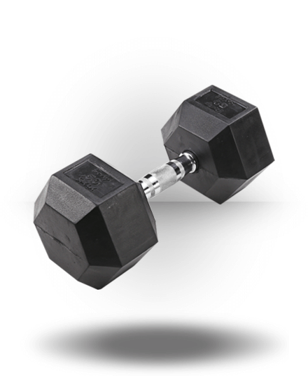 Body-Solid Rubber Coated Hex Dumbbell 3 Body-Solid Rubber Coated Hex Dumbbell