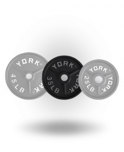 York Barbell Deep Dish Olympic Plate Equipment