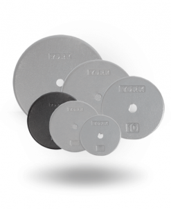 York Barbell 1 Inch Std Flat Pro Cast Iron Plate Equipment
