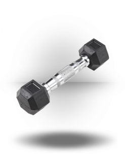 Body-Solid Rubber Coated Hex Dumbbell